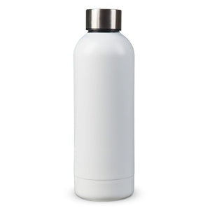 Borraccia termica con finitura opaca 500ml Bianco - personalizzabile con logo