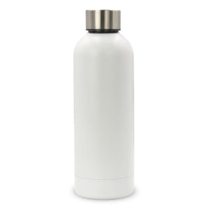 Borraccia termica con finitura sublimazione 500ml Bianco - personalizzabile con logo