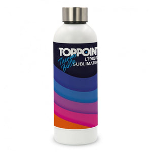 Borraccia termica con finitura sublimazione 500ml Bianco - personalizzabile con logo