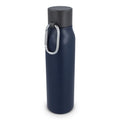 Borraccia termica con moschettone finitura opaca 600 ml blu navy - personalizzabile con logo