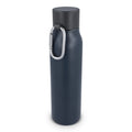 Borraccia termica con moschettone finitura opaca 600 ml Grigio - personalizzabile con logo