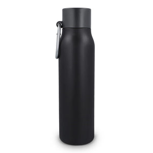 Borraccia termica con moschettone finitura opaca 600 ml - personalizzabile con logo