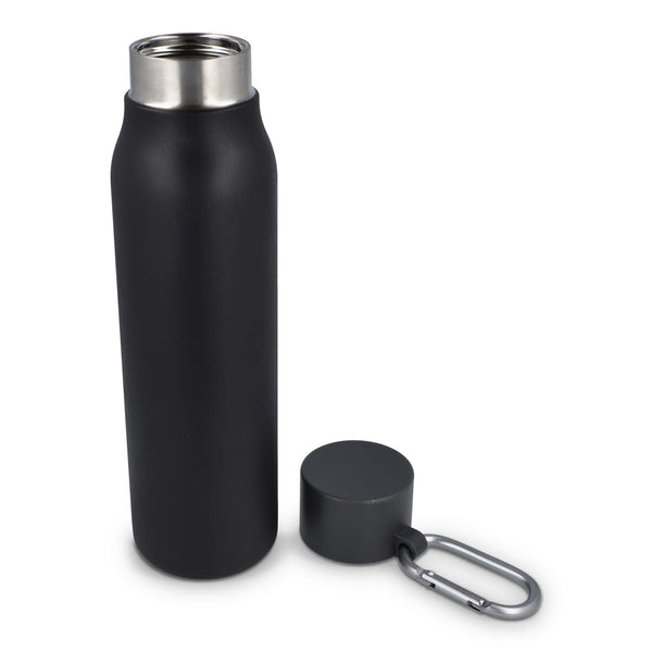Borraccia termica con moschettone finitura opaca 600 ml - personalizzabile con logo