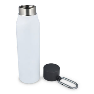 Borraccia termica con moschettone finitura opaca 600 ml - personalizzabile con logo