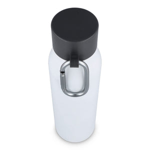 Borraccia termica con moschettone finitura opaca 600 ml - personalizzabile con logo