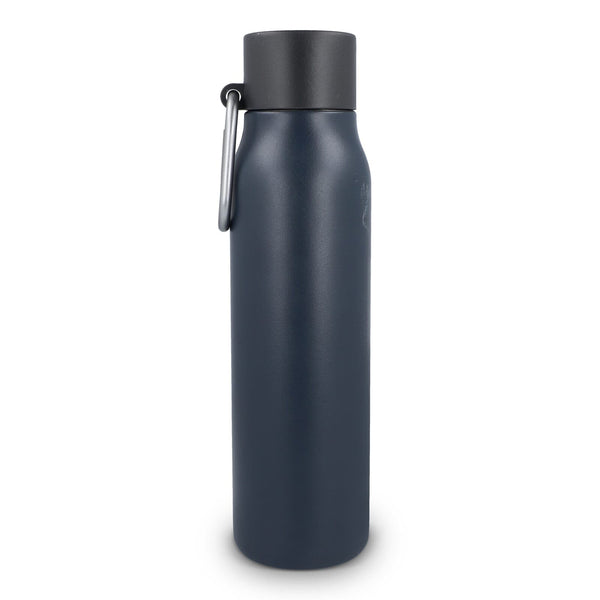 Borraccia termica con moschettone finitura opaca 600 ml - personalizzabile con logo