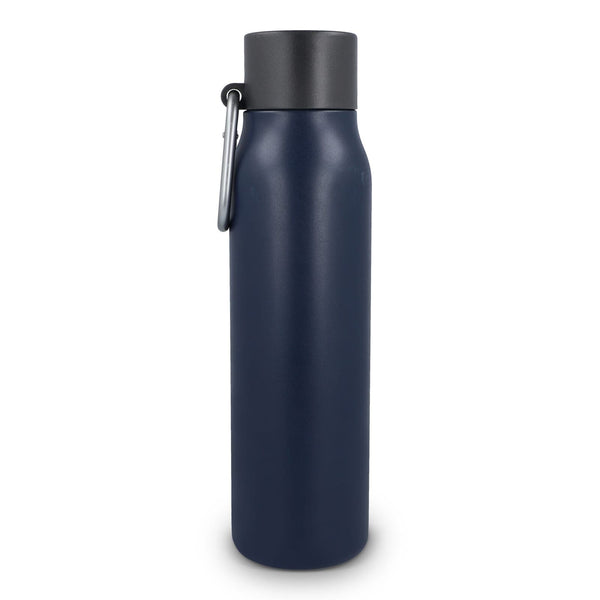 Borraccia termica con moschettone finitura opaca 600 ml - personalizzabile con logo