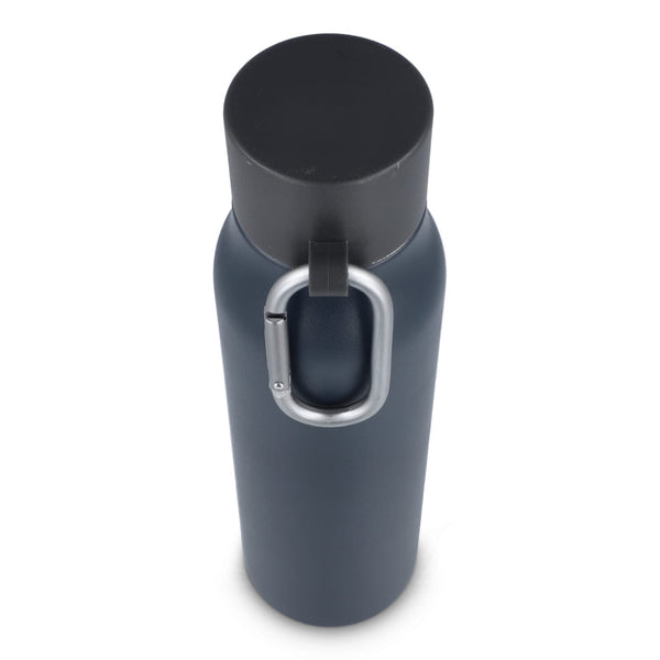 Borraccia termica con moschettone finitura opaca 600 ml - personalizzabile con logo