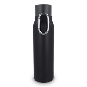 Borraccia termica con moschettone finitura opaca 600 ml - personalizzabile con logo