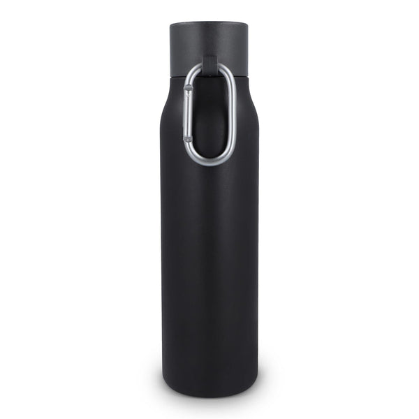 Borraccia termica con moschettone finitura opaca 600 ml - personalizzabile con logo