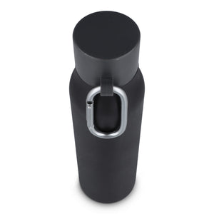 Borraccia termica con moschettone finitura opaca 600 ml - personalizzabile con logo