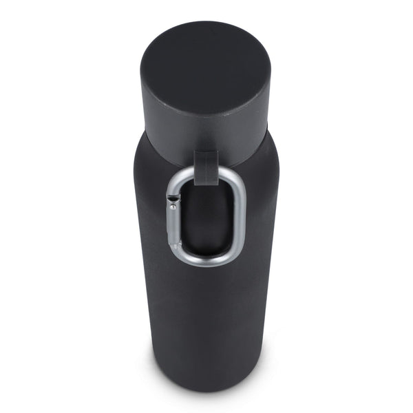 Borraccia termica con moschettone finitura opaca 600 ml - personalizzabile con logo