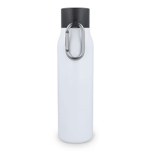 Borraccia termica con moschettone finitura opaca 600 ml - personalizzabile con logo