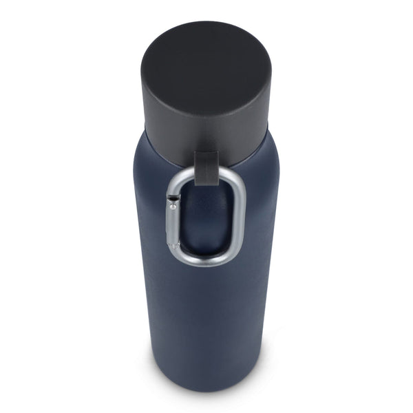 Borraccia termica con moschettone finitura opaca 600 ml - personalizzabile con logo