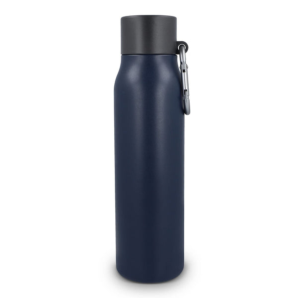 Borraccia termica con moschettone finitura opaca 600 ml - personalizzabile con logo
