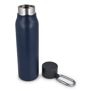 Borraccia termica con moschettone finitura opaca 600 ml - personalizzabile con logo