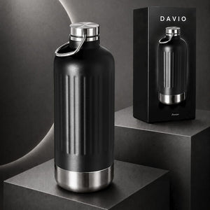 Borraccia Termica Davio nero - personalizzabile con logo