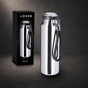 Borraccia Termica Loven color argento - personalizzabile con logo