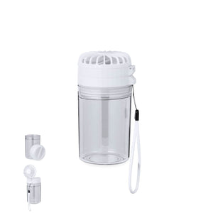 Borraccia Ventilatore Zexen bianco - personalizzabile con logo