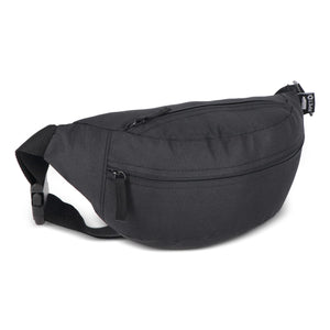 Borsa a tracolla / Marsupio R-PET 5L Nero - personalizzabile con logo