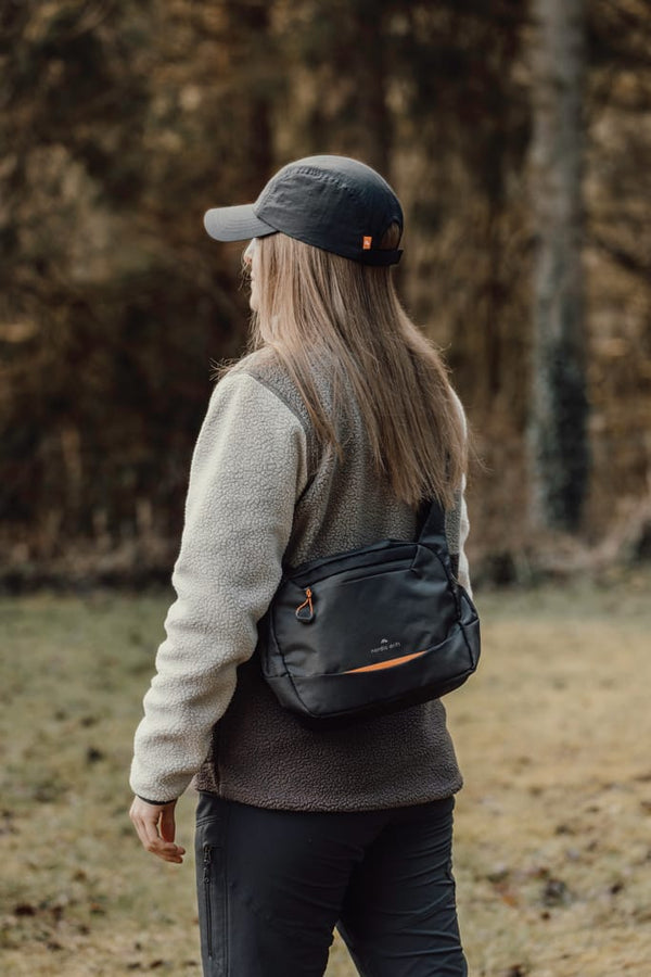 Borsa a tracolla Nordic Drift Trail RCS 4L nero - personalizzabile con logo