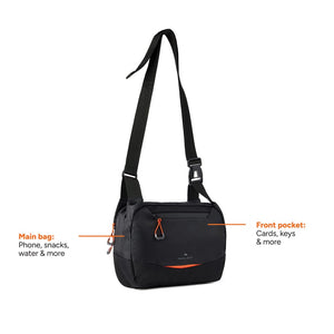 Borsa a tracolla Nordic Drift Trail RCS 4L nero - personalizzabile con logo
