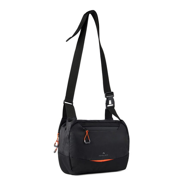 Borsa a tracolla Nordic Drift Trail RCS 4L nero - personalizzabile con logo