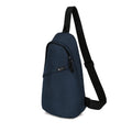Borsa a tracolla Renew in rPET AWARE™ blu navy - personalizzabile con logo