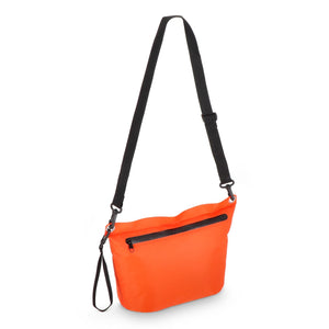 Borsa a tracolla resistente all'acqua in tessuto ripstop 33 x 23 x 13 cm Arancione - personalizzabile con logo