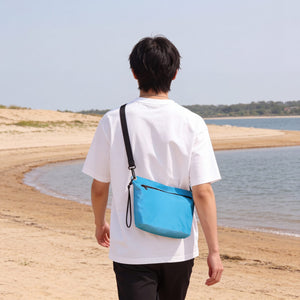 Borsa a tracolla resistente all'acqua in tessuto ripstop 33 x 23 x 13 cm - personalizzabile con logo