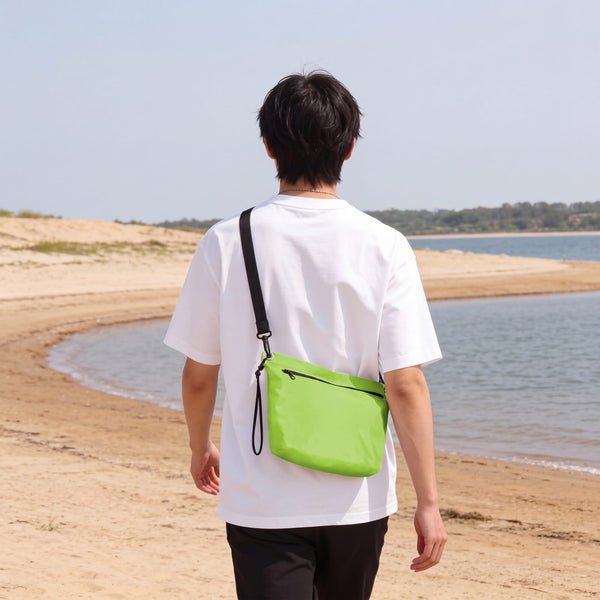Borsa a tracolla resistente all'acqua in tessuto ripstop 33 x 23 x 13 cm - personalizzabile con logo