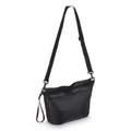 Borsa a tracolla resistente all'acqua in tessuto ripstop 33 x 23 x 13 cm Nero - personalizzabile con logo