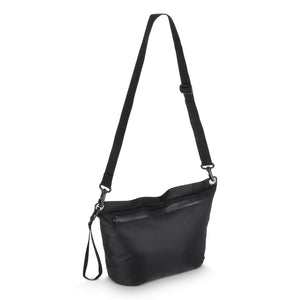 Borsa a tracolla resistente all'acqua in tessuto ripstop 33 x 23 x 13 cm Nero - personalizzabile con logo