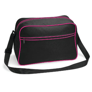 Borsa a Tracolla Retrò black/fuchsia / UNICA - personalizzabile con logo