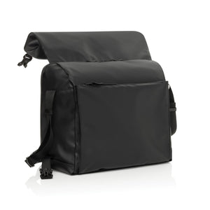 Borsa a tracolla Swiss Peak OSLO RCS nero - personalizzabile con logo