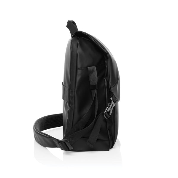 Borsa a tracolla Swiss Peak OSLO RCS nero - personalizzabile con logo