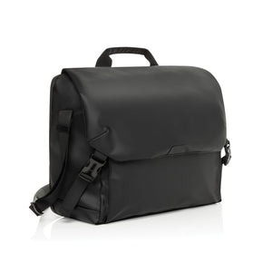 Borsa a tracolla Swiss Peak OSLO RCS nero - personalizzabile con logo