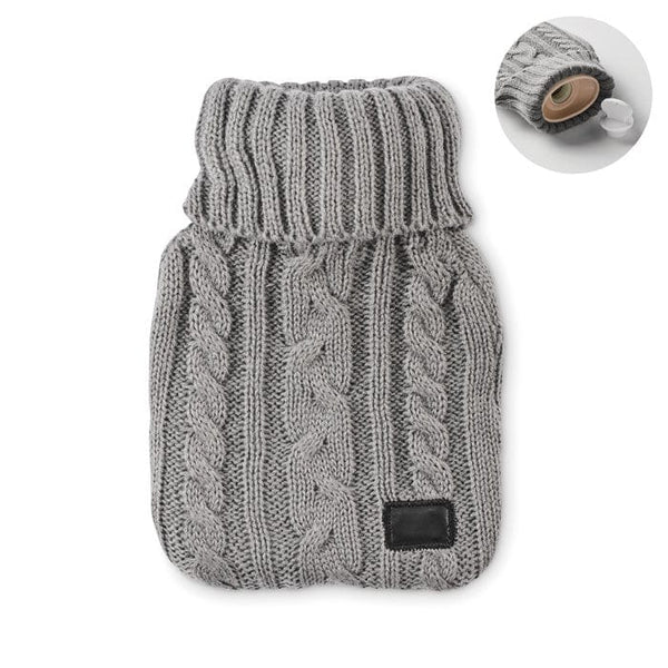 Borsa acqua calda 400ml Grigio - personalizzabile con logo