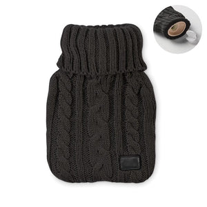 Borsa acqua calda 400ml Nero - personalizzabile con logo