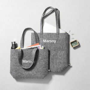 Borsa Biggy grigio - personalizzabile con logo