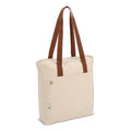 Borsa carrier Canvas InSideOut Reuuz 33 x 42 x 10 cm Ecru / Marrone - personalizzabile con logo