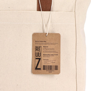 Borsa carrier Canvas InSideOut Reuuz 33 x 42 x 10 cm - personalizzabile con logo