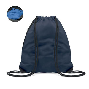 Borsa con cordoncino blu - personalizzabile con logo