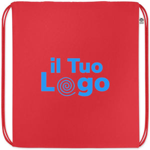 Borsa con coulisse in cotone - personalizzabile con logo