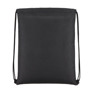 Borsa con coulisse in R-PET 600D rivestita in PU, 33 x 42 cm - personalizzabile con logo