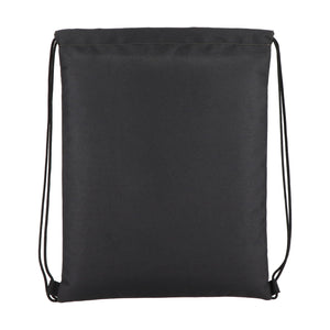 Borsa con coulisse in R-PET 600D rivestita in PU, 33 x 42 cm - personalizzabile con logo