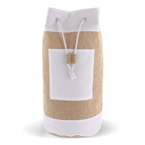 Borsa da marinaio Juta/cotone beige - personalizzabile con logo