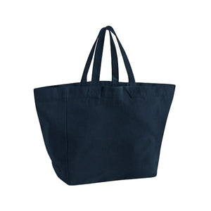 Borsa da spiaggia grande Recycled blu - personalizzabile con logo