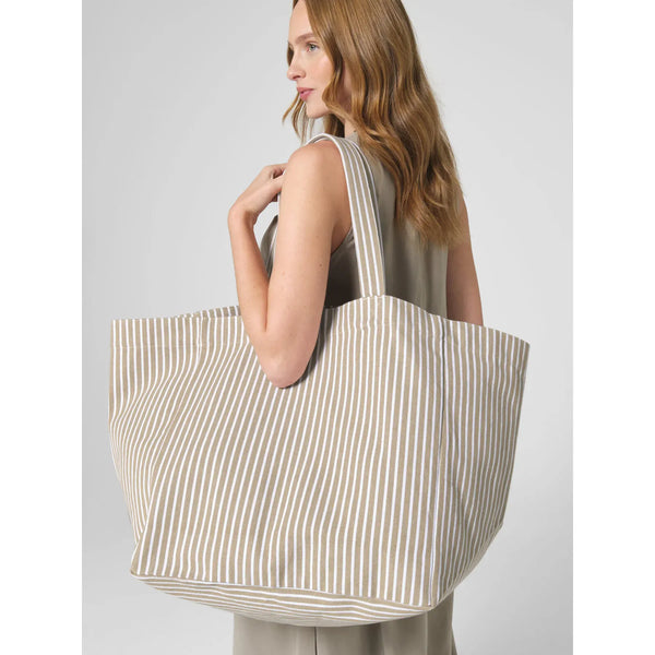 Borsa da spiaggia grande Recycled - personalizzabile con logo