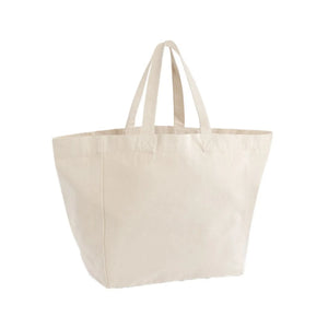 Borsa da spiaggia grande Recycled natural - personalizzabile con logo